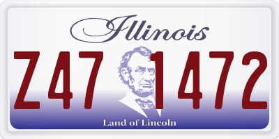 IL license plate Z471472