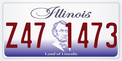 IL license plate Z471473