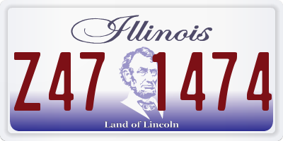 IL license plate Z471474