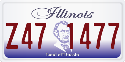 IL license plate Z471477