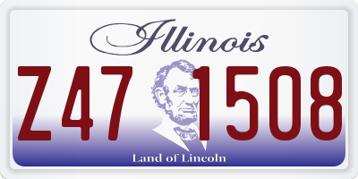 IL license plate Z471508