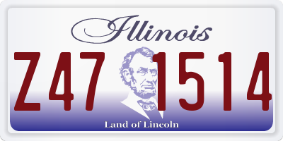 IL license plate Z471514
