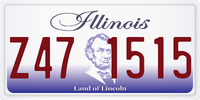 IL license plate Z471515