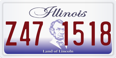 IL license plate Z471518