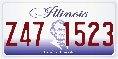 IL license plate Z471523