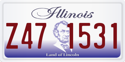 IL license plate Z471531