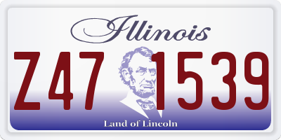 IL license plate Z471539