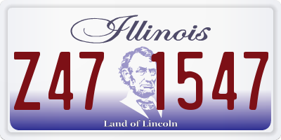 IL license plate Z471547