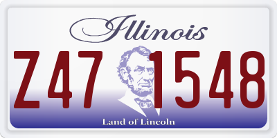 IL license plate Z471548