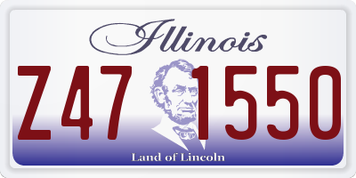 IL license plate Z471550