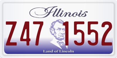 IL license plate Z471552
