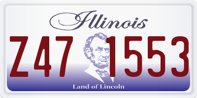 IL license plate Z471553