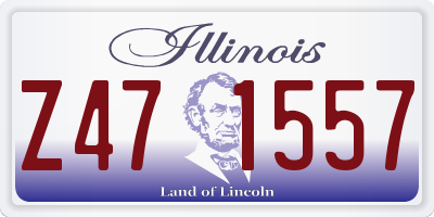 IL license plate Z471557