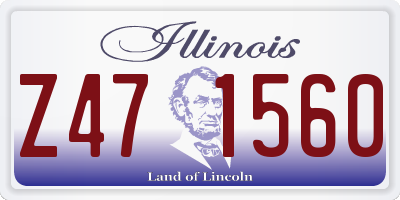 IL license plate Z471560