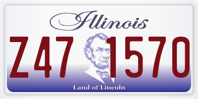 IL license plate Z471570