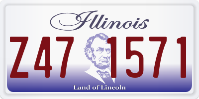 IL license plate Z471571