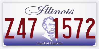 IL license plate Z471572