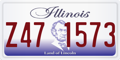 IL license plate Z471573