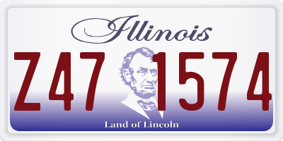 IL license plate Z471574