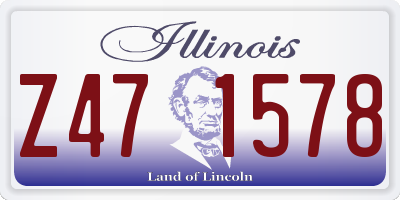 IL license plate Z471578
