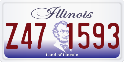 IL license plate Z471593