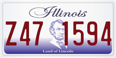 IL license plate Z471594