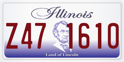 IL license plate Z471610