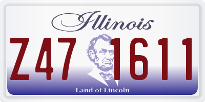 IL license plate Z471611