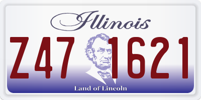 IL license plate Z471621