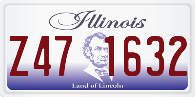 IL license plate Z471632