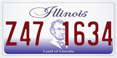 IL license plate Z471634