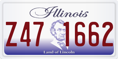 IL license plate Z471662