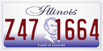 IL license plate Z471664