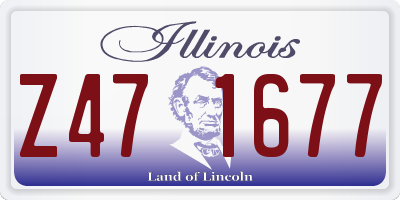 IL license plate Z471677