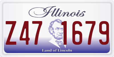 IL license plate Z471679