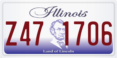 IL license plate Z471706
