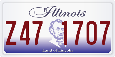 IL license plate Z471707