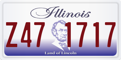 IL license plate Z471717