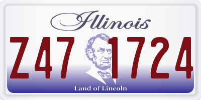 IL license plate Z471724
