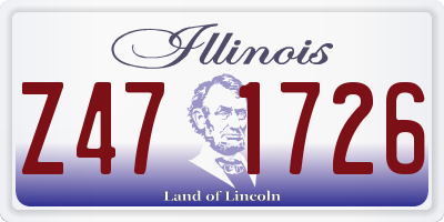 IL license plate Z471726