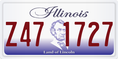 IL license plate Z471727