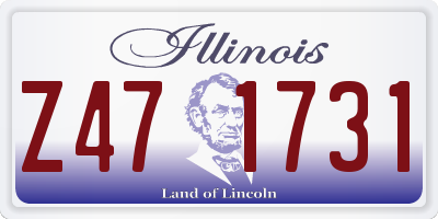 IL license plate Z471731