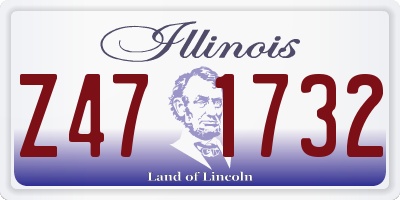 IL license plate Z471732