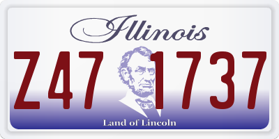 IL license plate Z471737