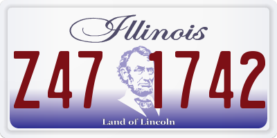 IL license plate Z471742