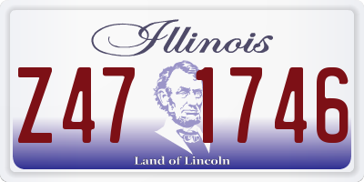 IL license plate Z471746
