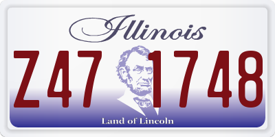 IL license plate Z471748