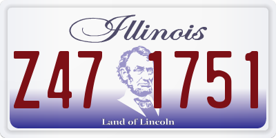 IL license plate Z471751
