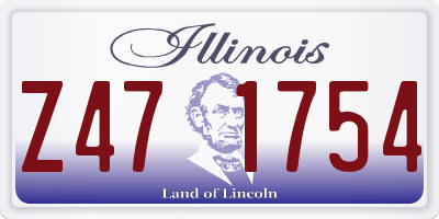 IL license plate Z471754
