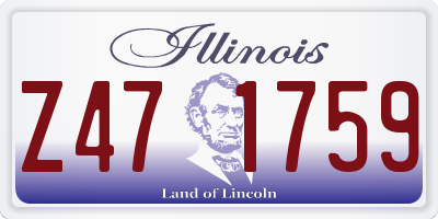 IL license plate Z471759
